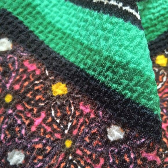 Blue Rain Colorful Chevron Pattern Fit and Flare Mini Length Dress Women's Small - Picture 5 of 12